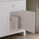 Vida Designs Sideboard Arlington 3 Doors 2 Drawers White/Oak Effect image 5