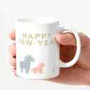 Alphynix 1pc Touching Mother Baby Horse Mug, 11oz Happy New Year Ceramic Cup, Symbolic Gift for Mom, Parents, Meaningful Growth Present image 2