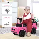 HOMCOM 3 in 1 Kids Ride On Car G350 Licensed Foot To Floor Slider Toddler Push Along NO POWER Pink 12-36 months image 4