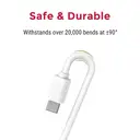 dpower F8216 Câble Type‑C Bidirectionnel Silicones,Câble de charge rapide 3A 60 W， Transfert 480Mbps, Compatible MacBook iPad iPhone16 Samsung Galaxy image 1