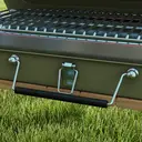 Outsunny Mini barbecue à charbon BBQ portable avec coque de valise barbecue de table pliable pour jardin, camping, pique-nique, dim. 47L x 30l x 28H cm vert image 7