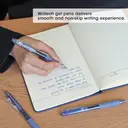 WRITECH Retractable Gel Ink Pens: 0.7mm Medium Point Blue-Ink Color Pen for Journaling Smooth Writing Fine Tip Quick-dry Ink No Bleed Set 10ct image 6