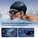 Sanag B33S Swimming Bone Conduction Wireless Microphone Earbuds Open Ear Headset Ipx8 Bone Conduction Headphone S-B33S.32G-CL-Headphones-Black image 1