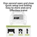 ochama Off-Road Tank Wheel Camping Wagon 150L Black Basic, 260kg Load Capacity, 300L Stackable Capacity, Dual Brake Explosion-Proof Wheels, Reinforced Carbon Steel Frame, Thickened PP Base Plate, For Camping, Picnics, Vending & Moving image 7