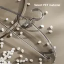 JORDAN&JUDY Household Transparent Non-Slip Plastic Hanger Anti-Slip No Shoulder Bumps 20 pcs image 2