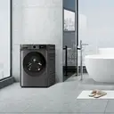 【Vakantiegeld Deal】CHiQ 10 kg frontlader wasmachine, donkergrijs, energieklasse A-30%, grote trommel 530 mm, 1400 toeren, 16 programma's, stoomwassen & 1-Touch Smart Wash JW105883G image 8