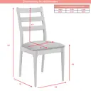 Dining Chairs Orlando Walnut/Grey 2pcs image 6