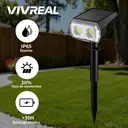 VIVREAL CPD-09 type 2 Lot de 2 lampes solaires 48 LED - Blanc chaud image 1