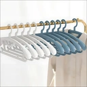 SNSP 10pcs Plastic Clothes Hanger Wide Shoulder, No Marks, Thickened, Non slip, Non bulging 2 Colors Super Deals image 2