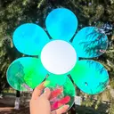 1 piece of PVC mirror with irregular wave acrylic rainbow effect, 30.8CM, for room decoration and aesthetics. image 4