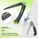 WORKPRO Handsaw Pruning Saw Foldable with Sharp Blades Made of Bi Metal, Multifunctional Folding Saw for Garden, Wood image 2