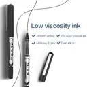 Deli Gel Ink Pens, Office & School Supplies, 0.7mm Medium Point, Black, 12-Pack image 3