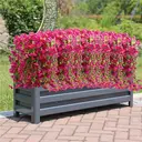 Yuejia Lot de 4 bouquets suspendus de fleurs artificielles en soie liseron rose - 75 cm image 2