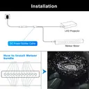 Kit d’Éclairage de Plafond Starlight Voiture 4 Couleurs 12W 1000pcs*0.02in*9.8ft avec Application & Télécommande RF, Fibres Optiques RGBW pour Toit Étoilé, Moteur 4 Ports à Effet Sonore pour Décoration Auto / Maison image 7