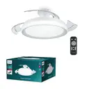 Philips Ceiling Light LED & Retractable Fan Bliss 3 Brightness Settings with Remote White 28W+35W image 2