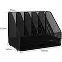 Senhoglb Porte-document A4 vertical en métal - Noir image 1