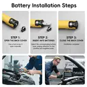 Movecrab Professional Digital Torque Wrench1/2" Drive 6.8-135N.m ±2% High Accuracy LED Display with Nm/in.lb/ft.lb/kg.cm Vibration Sound Light Triple Alarm for Automotive Motorcycle Bike Repair Tool   image 9