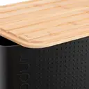 Bodum BISTRO Bread Box Large - Black with Bamboo Lid image 1