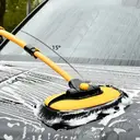 EAFC set van 2 autowasborstels met telescoopsteel, chenille-borstel, microvezel, verstelbare lengte, autoaccessoires image 4