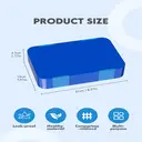 Boîte à déjeuner bento 5 compartiments Meoky avec double fermoir - Bleu image 3