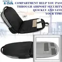 Sacs journaliers, sacs à dos ordinateur 17,3 pouces antivol sac homme travail université avec port USB rechargeable pour hommes, femmes, travail, voyage, affaires, gris, promotion Nouvel An, cadeau tendance image 2