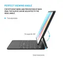 FIXED TORRAS Clavier Typee fixe pour Apple iPad 11" (2018–2022) / iPad Air (2020–2025), Langue EN, Noir image 5