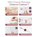 Momcozy Reusable Colostrum Collector Set, BPA-Free 5ml Collectors (6 Pack), with Storage Case & Cotton Wipes image 4
