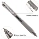 WRITECH Retractable Gel Ink Pens: 0.7mm Medium Point Black Ink Color Pen for Journaling Smooth Writing Fine Tip Quick-dry Ink No Bleed Set 10ct image 2