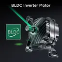 TCL wasmachine, 8 kg, Energieklasse A-10% met BLDC-motor, stoomwasprogramma, snelwasprogramma 15 min, kinderslot, honingraat-trommel [Energieklasse A] FF2408WA2 image 2