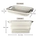 Tower Collapsible Laundry Basket with Pop-Up Design 42L, Latte image 2