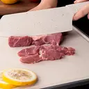  5-Piece Cutting Board Set With Knives Non Slip Surface Dishwasher Safe Beige               image 2