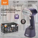 RAF Défroisseur vapeur à main 1400 W, grand réservoir d’eau de 270 ml, fonction vapeur continue et anti-plis, fer à repasser électrique portable pour la maison, les voyages et tous tissus image 1
