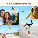 hohem 4-in-1 Foldable Single-Axis Smartphone Gimbal｜Selfie Stick · Tripod · 360° Rotation for Live Streaming｜Portable Anti-Shake Design with Detachable Remote｜Compatible with iOS/Android image 1