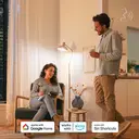 Philips Smart Light Bulb LED Globe Frosted Screw E27 Full Colour & Warm/Cool Spectrum 60W 2pcs image 5