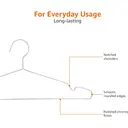 ANQI Stainless Steel Clothes Hangers， 20-Pack， Silver, New Year Sale , Top gift picks image 2