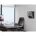 Senhoglb Porte-documents mural A4 à 3 niveaux, en maille métallique, assemblé, Noir, Offre annuelle, Sélection de cadeaux image 3