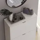 Vida Designs Shoe Cabinet 2 Doors White image 4