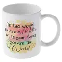 Alphynix 1 Mug céramique blanc 33cl avec design aquarelle élégant et hommage manuscrit, cadeau artistique pour maman pour les fêtes,Le cadeau de la saint-valentin, cadeau d’anniversaire image 3