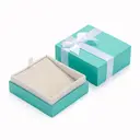 Oirlv Velvet Storage Box Necklace Pendant Bracelet Long chain Bow-knot Wedding Jewelry Packaging Gift Box Showcase Display, Suit for Wedding, Engagement, Proposal, Birthday and Anniversary 1pcs image 0