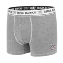 SERGE BLANCO Lot de 4 boxers pour homme gris - taille L image 2
