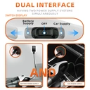 ATSHARK Handheld Vacuum Cleaner, 8000Pa Strong Suction, Lightweight and Portable, Wireless Charging, Can Use Car Power Charging, Suitable for Home, Car, Carpet, Stairs, and Pet Hair Cleaning, A-081, White image 2