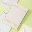 Deli Harmony Light Series Lot de 4 carnets à spirale A5, papier ligné 70 g/m² - 80 feuilles/160 pages image 5