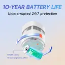 HEIMAN Mini Smoke Detector with 10 Year Battery Life, 85 dB Alarm, TÜV and EN14604 Certified Smoke Alarm Fire Alarm with Fire Alarm and Photoelectric Sensor (3)  image 6