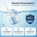 BAIR CARE V6 Portable Pocket Water Flosser with Innovative Magnetic Tank, Press Spray Mode, 30-Day Battery Life, USB Rechargeable, IPX7 Waterproof, Ideal for Travel, Home & Daily Oral Care image 6