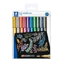 STAEDTLER Stylos Métalliques 8323 - Lot de 10 avec Présentoir image 0