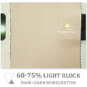 PONY DANCE Eyelet Thermal Curtains, W52xL84inches, 1 Panel, Biscotti Beige image 5