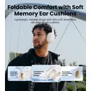 Edifier W820NB Plus Casque supra-auriculaire sans fil à réduction de bruit active -49 dB, audio Hi-Res LDAC, 88h d'autonomie, multipoint - ivoire image 7