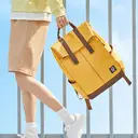 NINETYGO College-Style Dual-Shoulder Backpack, Extra-Large Capacity, Student Laptop Backpack, Book Bag for School and Work, Yellow, 4-Level Water-Resistant, 900D Reinforced Heavy-Duty Fabric, Fits Laptops up to 15.6 Inches-New Arrivals image 1