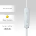 Sony WI-C100 Wireless Neckband Earphones (White) image 4