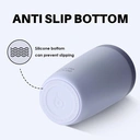 Bottle Bottle Insulated Travel Mug 350ml Stainless Steel Office Coffee Cup with Push Button Lid Keeps Cold and Hot for 8 Hours (Blue) image 4